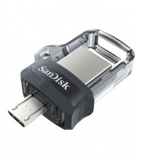 Sandisk Ultra Dual Drive 64GB (SDDD3-064G-I35), USB 3.0, OTG Pen Drive, Silver